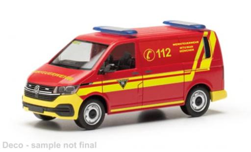 Volkswagen T6 1/87 Herpa .1 Halbbus Feuerwehr MTU/MAN M&uuml;nchen 1:87 modellautos