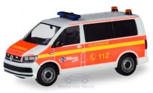 Modellautos Volkswagen T6 1/87 Herpa Bus Freiwillige Feuerwehr Norderstedt Mannschaftstransportwagen Volkswagen T6 1/87 Herpa Bus Freiwillige Feuerwehr Norderstedt Mannschaftstransportwagen modellautos