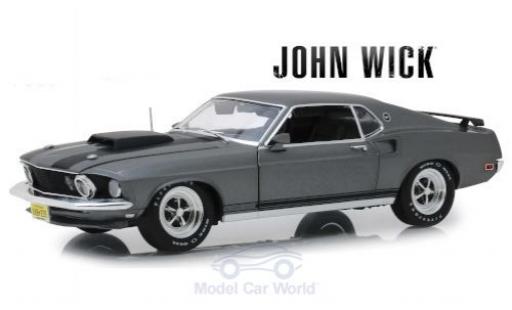 Modellautos Ford Mustang 1/18 Highway 61 BOSS 429 mettalic grau/matt-schwarz John Wick 1969 Ford Mustang 1/18 Highway 61 BOSS 429 mettalic grau/matt-schwarz John Wick 1969 modellautos