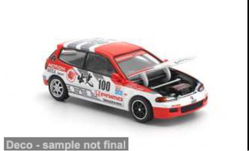 Honda Civic 1/64 Pop Race EG6 rot/weiss 1:64 modellautos