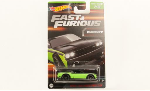 Modellautos Dodge Challenger 1/64 Hot Wheels R/T la chaux/noire rapide & Furious Dodge Challenger 1/64 Hot Wheels R/T la chaux/noire rapide & Furious modellautos