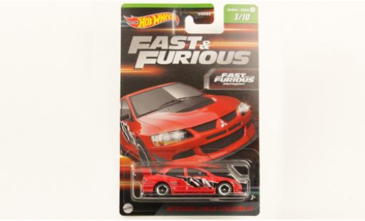 Modellautos Mitsubishi Lancer 1/64 Hot Wheels évolution IX rouge/Décorer rapide & Furious Mitsubishi Lancer 1/64 Hot Wheels évolution IX rouge/Décorer rapide & Furious modellautos