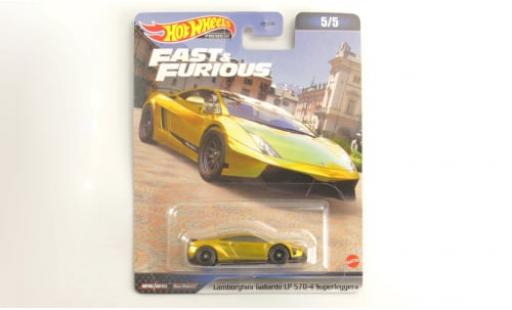 Lamborghini Gallardo 1/64 Hot Wheels Premium LP 570-4 Superleggera gold Fast &amp; Furious 1:64 modellautos