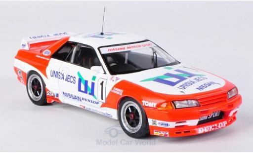 Nissan Skyline 1/43 HPI GT-R (R32) No.1 Unisia Jecs JTC Suzuka 1993 M.Hasemi/H.Fukuyama modellautos