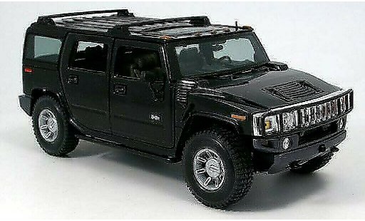 Hummer H2 Base 1/18 Maisto SUV schwarz 2002 modellautos
