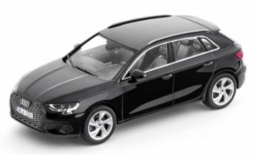Audi A3 1/43 iScale Sportback (8Y) schwarz 2020 modellautos