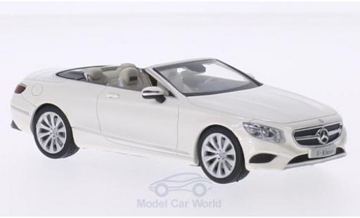 Modellautos Mercedes Classe S 1/43 iScale Cabriolet mettalic weiss Mercedes Classe S 1/43 iScale Cabriolet mettalic weiss modellautos
