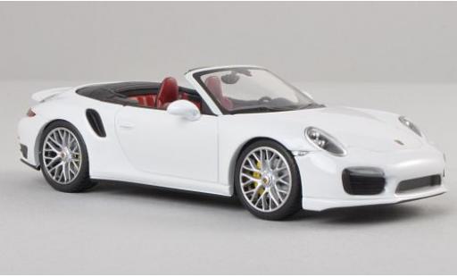 Modellautos Porsche 991 Turbo S 1/43 Minichamps 911 cabriolet  blanche 2013 Porsche 991 Turbo S 1/43 Minichamps 911 cabriolet  blanche 2013 modellautos