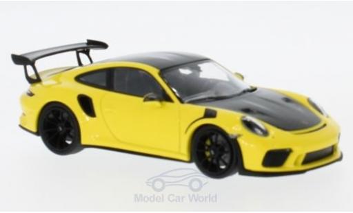 Modellautos Porsche 991 GT3 RS 1/43 Minichamps 911 () GT3 RS gelb 2018 mit Weissach-Paket Porsche 991 GT3 RS 1/43 Minichamps 911 () GT3 RS gelb 2018 mit Weissach-Paket modellautos