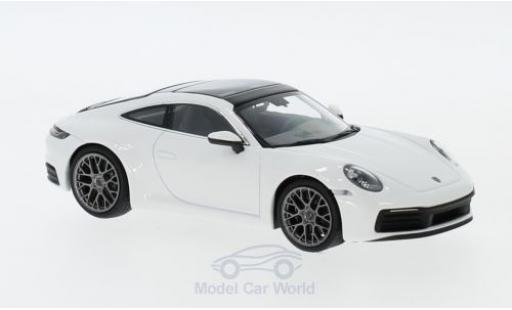 Porsche 992 1/43 Minichamps 911 () Carrera 4 weiss 2019 modellautos