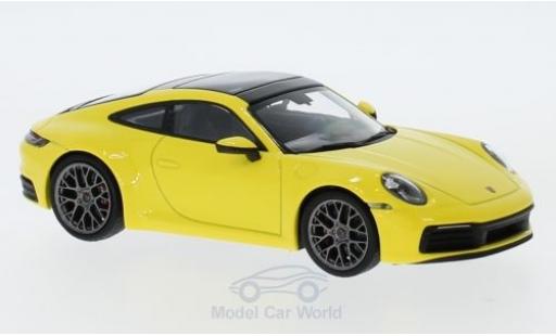 Porsche 992 4S 1/43 Minichamps 911 () Carrera 4S gelb 2019 modellautos