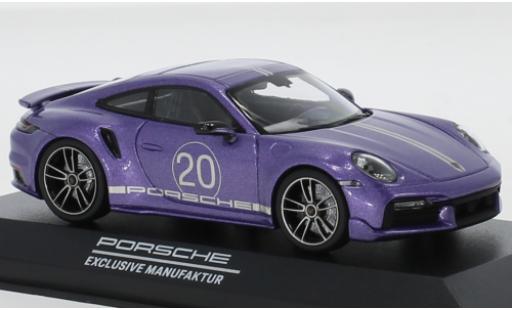 Modellautos Porsche 992 Turbo s 1/43 Minichamps 911 () Turbo S mettalic violett China 20th Anniversary Porsche 992 Turbo s 1/43 Minichamps 911 () Turbo S mettalic violett China 20th Anniversary modellautos