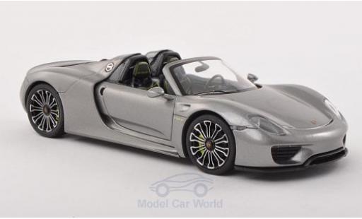 Modellautos Porsche 918 2013 1/43 Minichamps Spyder mettalic grau 2013 IAA Frankfurt Porsche 918 2013 1/43 Minichamps Spyder mettalic grau 2013 IAA Frankfurt modellautos