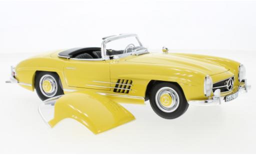 Mercedes 300 1/18 Norev SL Roadster (W198 II) gelb modellautos
