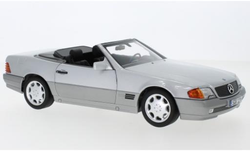 Modellautos Mercedes 500 1/18 Norev SL (R129) silber 1988 avec Softtop et Hardtop Mercedes 500 1/18 Norev SL (R129) silber 1988 avec Softtop et Hardtop modellautos
