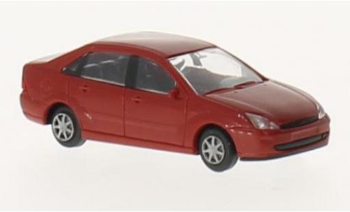 Modellautos Ford Focus 1/87 Rietze Stufenheck rot sans Vitrine Ford Focus 1/87 Rietze Stufenheck rot sans Vitrine modellautos