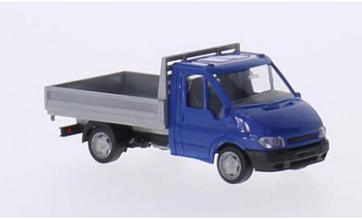 Modellautos Ford Transit 1/87 Rietze Pritsche blau/silber 2001 sans Vitrine Ford Transit 1/87 Rietze Pritsche blau/silber 2001 sans Vitrine modellautos