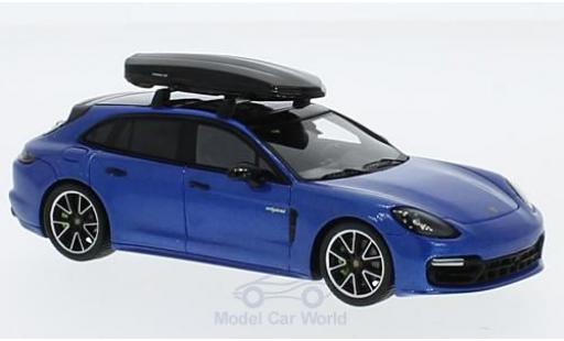 Modellautos Porsche Panamera e-hybrid 1/43 Spark 4 E-Hybrid Sport Turismo mettalic blau mit Dachbox Porsche Panamera e-hybrid 1/43 Spark 4 E-Hybrid Sport Turismo mettalic blau mit Dachbox modellautos