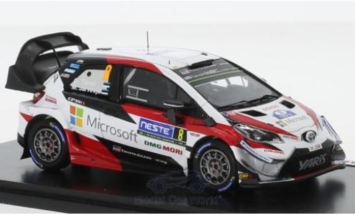 Modellautos Toyota Yaris 1/43 Spark WRC No.8 Gazoo Racing Rallye WM Rallye Finnland 2018 O.Tänak/M.Jarveoja Toyota Yaris 1/43 Spark WRC No.8 Gazoo Racing Rallye WM Rallye Finnland 2018 O.Tänak/M.Jarveoja modellautos