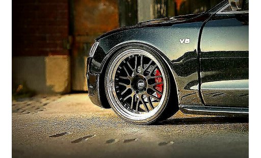 Audi S5 coupe 1/18 Norev schwarz jantes alu 19 pouces diffuseur carbone modellautos