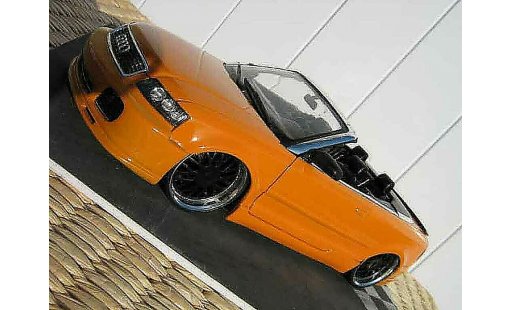 Audi A4 cabriolet 1/18 Welly turbo tuning orange kit techart jantes bbs modellautos