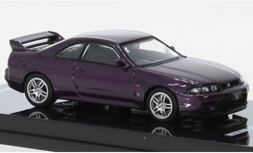 Nissan Skyline 1/64 INNO64 GT-R (R33) metallise violett RHD modellautos