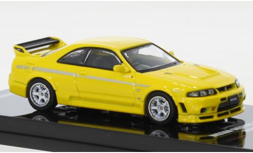 Nissan Skyline 1/64 INNO64 GT-R (R33) Nismo 400 R gelb RHD modellautos