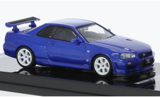 Modellautos Nissan Skyline 1/64 INNO64 GT-R (R34) V-Spec II NUR bleu RHD Nissan Skyline 1/64 INNO64 GT-R (R34) V-Spec II NUR bleu RHD modellautos