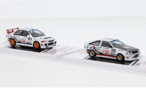Modellautos Toyota Corolla 1/64 INNO64 Set et Mitsubishi Lancer RHD Trackerz Racing Toyota Corolla 1/64 INNO64 Set et Mitsubishi Lancer RHD Trackerz Racing modellautos