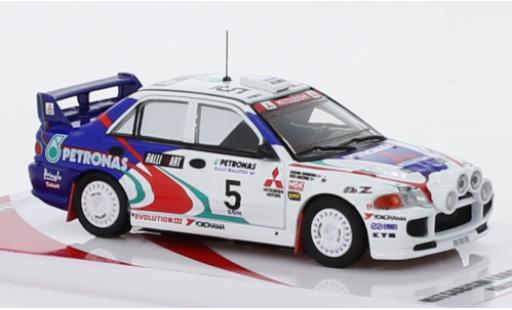 Modellautos Mitsubishi Lancer 1/64 INNO64 Evo III No.5 RalliArt Petronas Rally Malaysia 1996 K.Shinozuka/F.Gocentas Mitsubishi Lancer 1/64 INNO64 Evo III No.5 RalliArt Petronas Rally Malaysia 1996 K.Shinozuka/F.Gocentas modellautos
