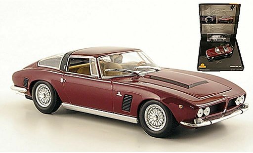 ISO Grifo Base 1/43 Minichamps met. rot in Prasentationsbox 1968 modellautos