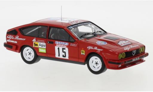 Modellautos Alfa Romeo GT 1/43 IXO V6 No.15 Rallye WM Tour de Corse 1986 B.Balas/E.Laine Alfa Romeo GT 1/43 IXO V6 No.15 Rallye WM Tour de Corse 1986 B.Balas/E.Laine modellautos