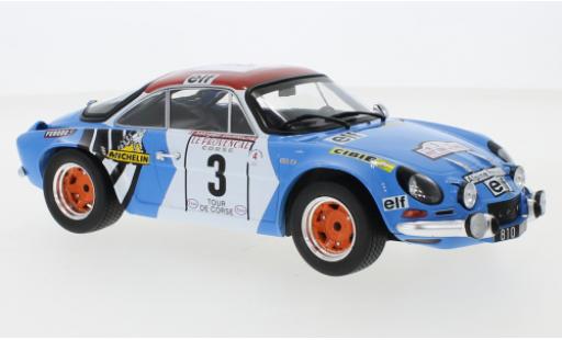 Modellautos Alpine A110 1/18 IXO Renault No.3 Tour de Corse 1973 B.Darniche/A.Mahe Alpine A110 1/18 IXO Renault No.3 Tour de Corse 1973 B.Darniche/A.Mahe modellautos