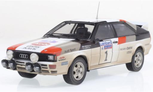 Modellautos Audi Quattro 1/24 IXO A1 No.1 RAC Rally 1982 mit Rennspuren H.Mikkola/A.Hertz Audi Quattro 1/24 IXO A1 No.1 RAC Rally 1982 mit Rennspuren H.Mikkola/A.Hertz modellautos