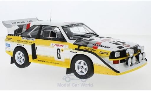 Modellautos Audi Sport Quattro 1/18 IXO Sport quattro S1 E2 No.6 HB Team HB Rallye WM Rallye Monte Carlo 1986 mit Decals H.Mikkola/A.Hertz Audi Sport Quattro 1/18 IXO Sport quattro S1 E2 No.6 HB Team HB Rallye WM Rallye Monte Carlo 1986 mit Decals H.Mikkola/A.Hertz modellautos