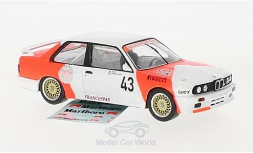Modellautos Bmw M3 E30 1/43 IXO (E30) No.43 Bigazzi Racing Team Marlboro WTCC 1987 mit Decals L.-P.Sala/O.Grouillard Bmw M3 E30 1/43 IXO (E30) No.43 Bigazzi Racing Team Marlboro WTCC 1987 mit Decals L.-P.Sala/O.Grouillard modellautos