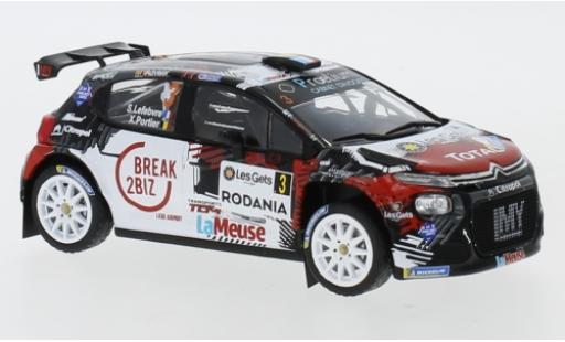 Modellautos Citroen C3 1/43 IXO R5 No.3 MV Racing Rally Condroz 2018 S.Lefebvre/X.Portier Citroen C3 1/43 IXO R5 No.3 MV Racing Rally Condroz 2018 S.Lefebvre/X.Portier modellautos