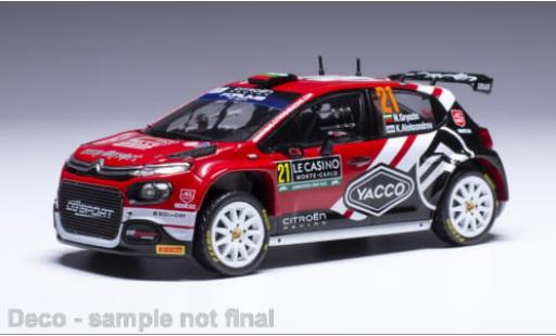 Citroen C3 1/43 IXO Rally 2 No.21 WRC Rallye Monte Carlo 2024 1:43 modellautos