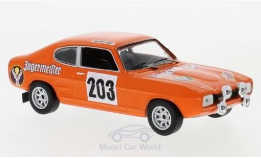 Modellautos Ford Capri 1/43 IXO MkI No.203 Jägermeister Rally Monte Carlo 1973 E.Schimpf/E.-J.Zauner Ford Capri 1/43 IXO MkI No.203 Jägermeister Rally Monte Carlo 1973 E.Schimpf/E.-J.Zauner modellautos