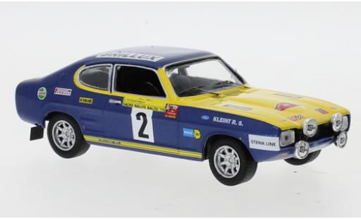 Modellautos Ford Capri 1/43 IXO No.2 Rallye DM Rally Baltic 1972 W.Röhrl/J.Berger Ford Capri 1/43 IXO No.2 Rallye DM Rally Baltic 1972 W.Röhrl/J.Berger modellautos