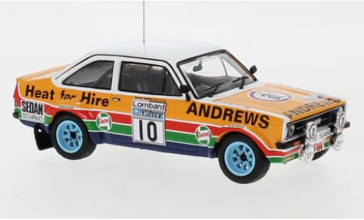 Modellautos Ford Escort 1/43 IXO MK II RHD No.10 Andrews Rallye WM RAC Rally 1979 R.Brookes/P.White Ford Escort 1/43 IXO MK II RHD No.10 Andrews Rallye WM RAC Rally 1979 R.Brookes/P.White modellautos