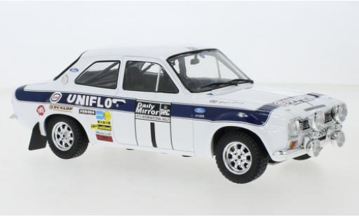 Modellautos Ford Escort 1/18 IXO MKI RS 1600 No.1 RAC Rally 1973 New Blue R.Clark/T.Mason Ford Escort 1/18 IXO MKI RS 1600 No.1 RAC Rally 1973 New Blue R.Clark/T.Mason modellautos