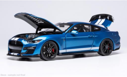 Modellautos Shelby GT 500 1/18 IXO Ford Mustang blau/weiss 2022 1:18 Shelby GT 500 1/18 IXO Ford Mustang blau/weiss 2022 1:18 modellautos