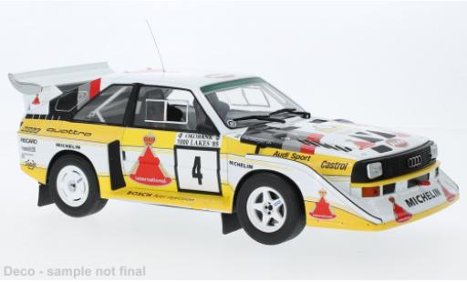 Modellautos Audi Sport Quattro 1/18 IXO Sport quattro S1 E2 No.4 1000 Lakes Rally 1985 Audi Sport Quattro 1/18 IXO Sport quattro S1 E2 No.4 1000 Lakes Rally 1985 modellautos