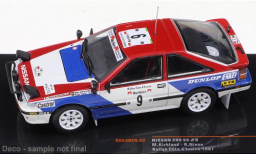 Modellautos Nissan 200 SX 1/43 IXO No.9 Rallye Cote d Ivoire 1987 Nissan 200 SX 1/43 IXO No.9 Rallye Cote d Ivoire 1987 modellautos