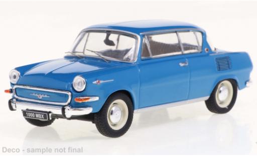 Modellautos Skoda 1000 1/43 IXO MBX bleu clair 1966 Skoda 1000 1/43 IXO MBX bleu clair 1966 modellautos