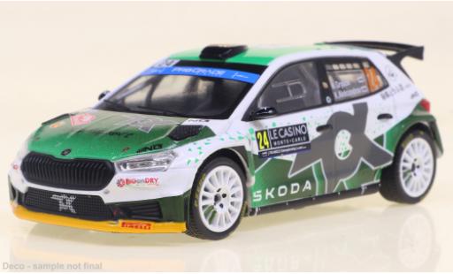 Modellautos Skoda Fabia 1/43 IXO No.24 WRC2 Rally Monte Carlo 2023 Skoda Fabia 1/43 IXO No.24 WRC2 Rally Monte Carlo 2023 modellautos