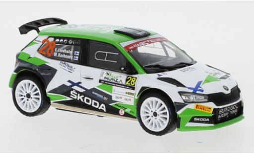 Modellautos Skoda Fabia 1/43 IXO R5 Evo No.28 Rallye WM Rallye Monza 2020 Skoda Fabia 1/43 IXO R5 Evo No.28 Rallye WM Rallye Monza 2020 modellautos