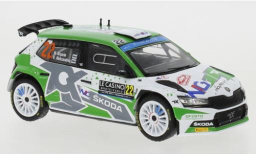 Modellautos Skoda Fabia 1/43 IXO Rally2 EVO No.22 WRC Rally Monte Carlo 2022 Skoda Fabia 1/43 IXO Rally2 EVO No.22 WRC Rally Monte Carlo 2022 modellautos