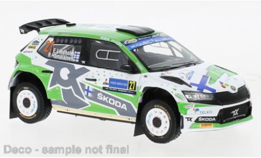 Modellautos Skoda Fabia 1/43 IXO Rally2 EVO No.27 Rallye WM Rallye Estland 2022 Skoda Fabia 1/43 IXO Rally2 EVO No.27 Rallye WM Rallye Estland 2022 modellautos